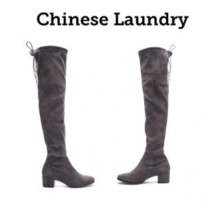 Chinese Laundry Mystical Over-The-Knee Boots Gunmetal - 6M